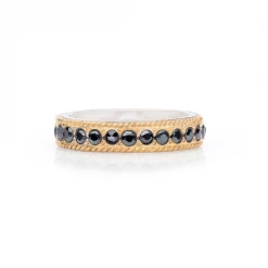 Anna Beck Jewelry Anna Beck Hematite Pavé Stacking Band - Gold