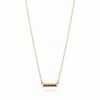 Anna Beck Jewelry Anna Beck Garnet Pavè Bar Stacking Necklace, Gold