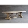 Organic Restoration Salvaged Wood Trestle Dining Table