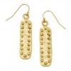 Susan Shaw Jewelry Susan Shaw Handcast Gold Bar With Dots Earrings