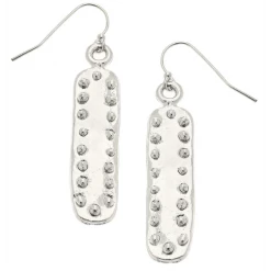 Susan Shaw Jewelry Susan Shaw Handcast Silver Bar With Dots Earrings