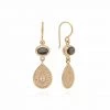 Anna Beck Jewelry Anna Beck Smooth Pyrite Double Drop Earrings -Gold
