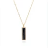 Anna Beck Jewelry Anna Beck Hematite Bar Pendant Necklace 30"- Gold