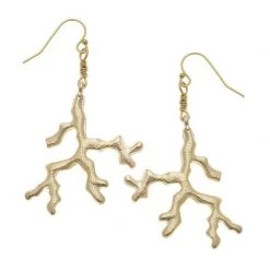 Susan Shaw Jewelry Coral Drop Earrings