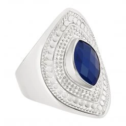 Anna Beck Jewelry Anna Beck Lapis Marquise Shield Ring - Silver