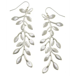 Susan Shaw Jewelry Susan Shaw Handcast Silver "vine" Earrings