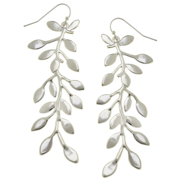 Susan Shaw Jewelry Susan Shaw Handcast Silver "vine" Earrings
