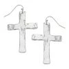 Susan Shaw Jewelry Susan Shaw Cross Wire Earrings - Silver