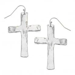 Susan Shaw Jewelry Susan Shaw Cross Wire Earrings - Silver