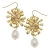 Susan Shaw Jewelry Firecracker Pearl Drop Earrings