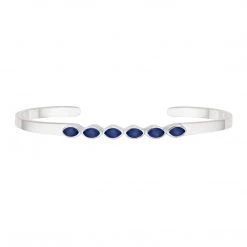 Anna Beck Jewelry Anna Beck Lapis Multi Stone Cuff - Silver