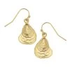 Susan Shaw Jewelry Susan Shaw Gold Oyster Shell Dangle Earrings