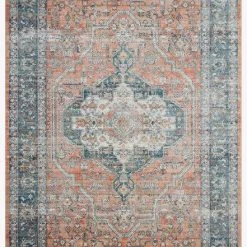 Loloi Rugs Joanna Gaines Elise Rug Collection - ELI-01 Coral/Blue