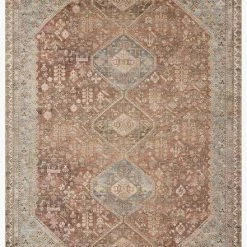 Loloi Rugs Joanna Gaines Deven Rug Collection - DEV-08 Spice / Sky