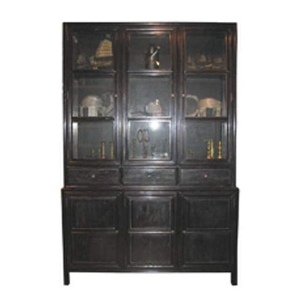 Noir Furniture Noir Colonial Hutch Black Cabinets