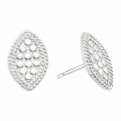 Anna Beck Jewelry Anna Beck Marquise Stud Earrings - Silver
