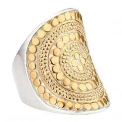 Anna Beck Jewelry Anna Beck Beaded Saddle Ring - Gold