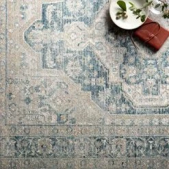 Loloi Rugs Joanna Gaines Elise Rug Collection - ELI-01 Neutral/Blue