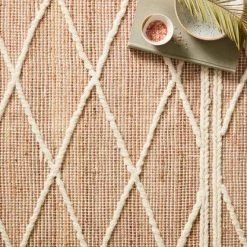 Loloi Rugs Joanna Gaines Cora Rug Collection - CRA-01 Blush/White