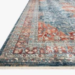 Loloi Rugs Joanna Gaines Elise Rug Collection - ELI-05 Navy/Red