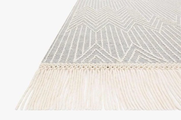 Loloi Rugs Joanna Gaines Newton Rug Collection - NET-02 Lt Grey/Ivory