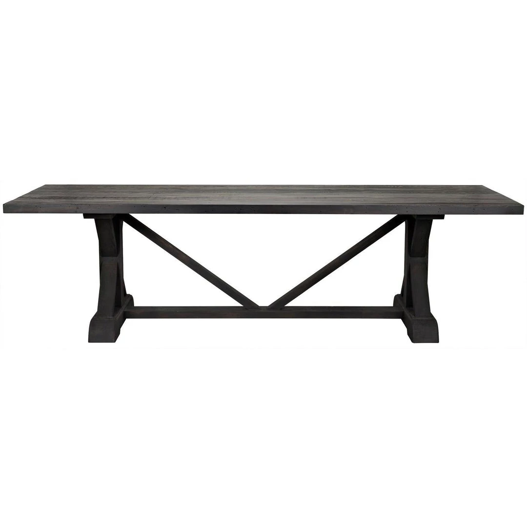 CFC Furniture Reclaimed Lumber X-Dining Table, 120"