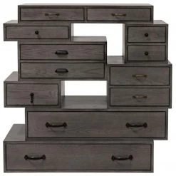 Dressers CFC Furniture Staggered Chest, Oak