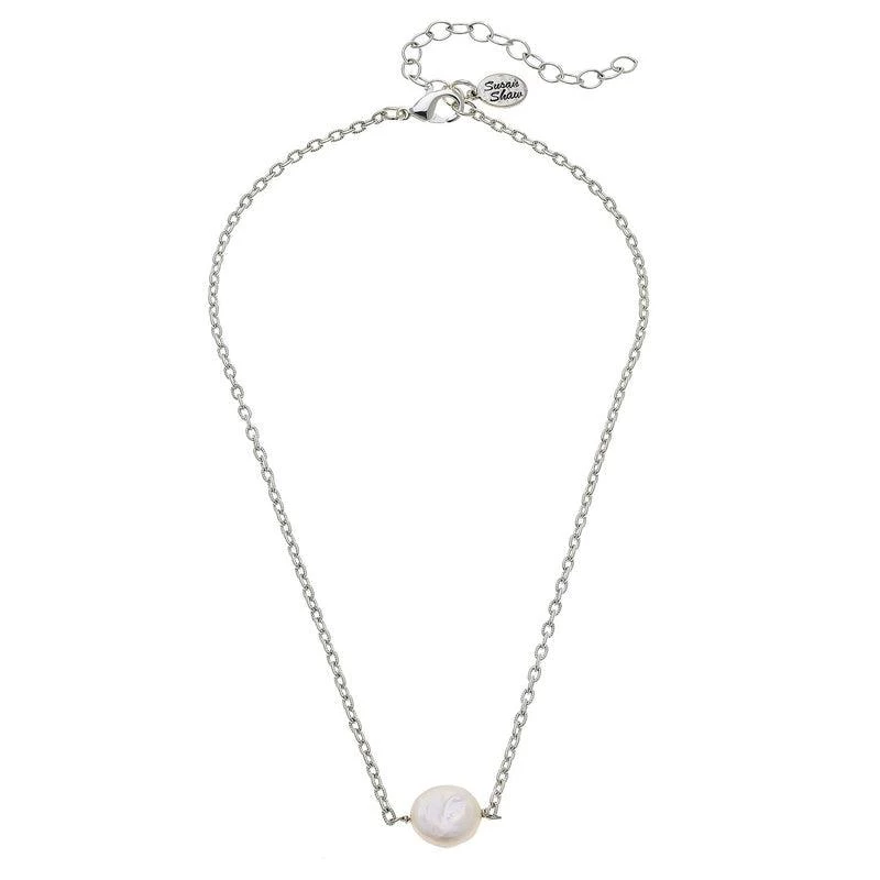 Susan Shaw Jewelry Dainty Pearl Necklace