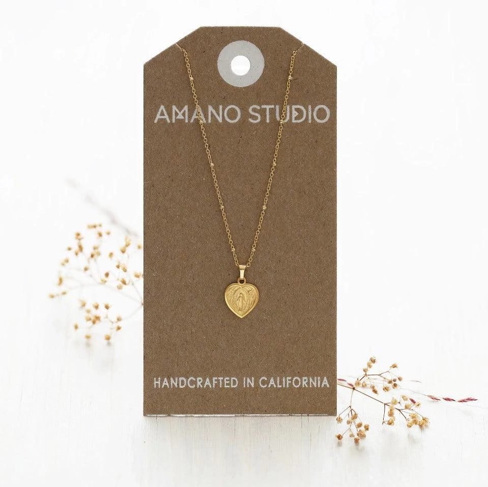 Amano Studio Jewelry Miraculous Mary Medallion