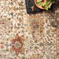 Loloi Rugs Joanna Gaines Linnea Rug Collection - LIN-05 Multi/Taupe