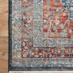 Loloi Rugs Joanna Gaines Elise Rug Collection - ELI-05 Navy/Red