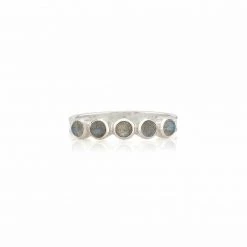 Anna Beck Jewelry Anna Beck Labradorite Multi-Stone Stacking Ring - Silver