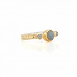 Anna Beck Jewelry Anna Beck Labradorite Triple Stone Stacking Ring - Gold