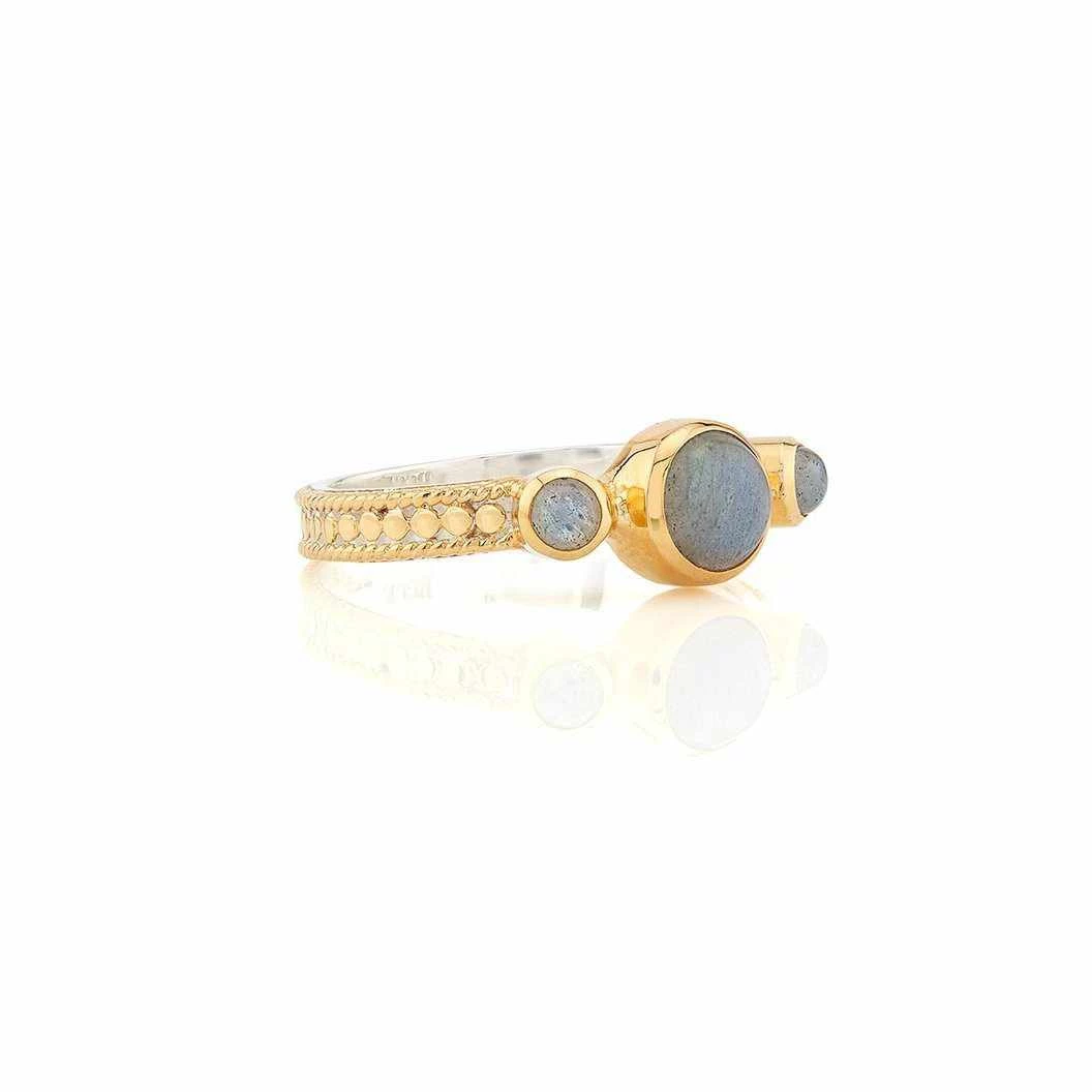 Anna Beck Jewelry Anna Beck Labradorite Triple Stone Stacking Ring - Gold