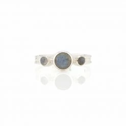 Anna Beck Jewelry Anna Beck Labradorite Triple Stone Stacking Ring - Silver