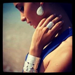 Anna Beck Jewelry Anna Beck Beaded Saddle Ring - Silver