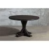 Organic Restoration Reclaimed Elm Round Dining Table - Rail Base