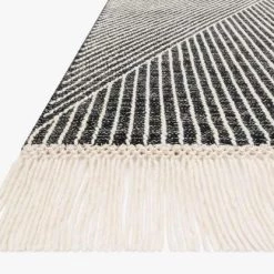 Loloi Rugs Joanna Gaines Newton Rug Collection - NET-01 Charcoal/Ivory