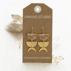 Amano Studio Crystal Moon Phase Earring Jewelry
