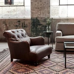 Essentials Cisco Brothers Acacia Leather Chair All Essentials