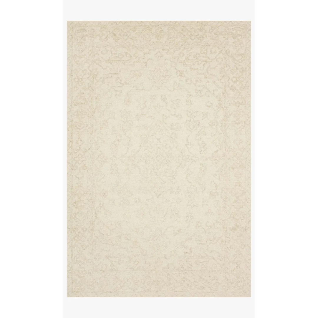 Loloi Rugs Joanna Gaines Annie Rug Collection - ANN-04 White/Lt Grey