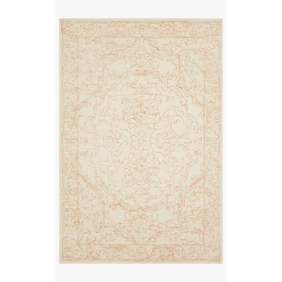 Loloi Rugs Joanna Gaines Annie Rug Collection - ANN-05 White/Pink