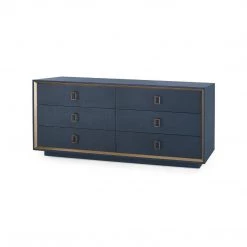Bungalow 5 - Ansel Extra Large 6-Drawer, Navy Blue