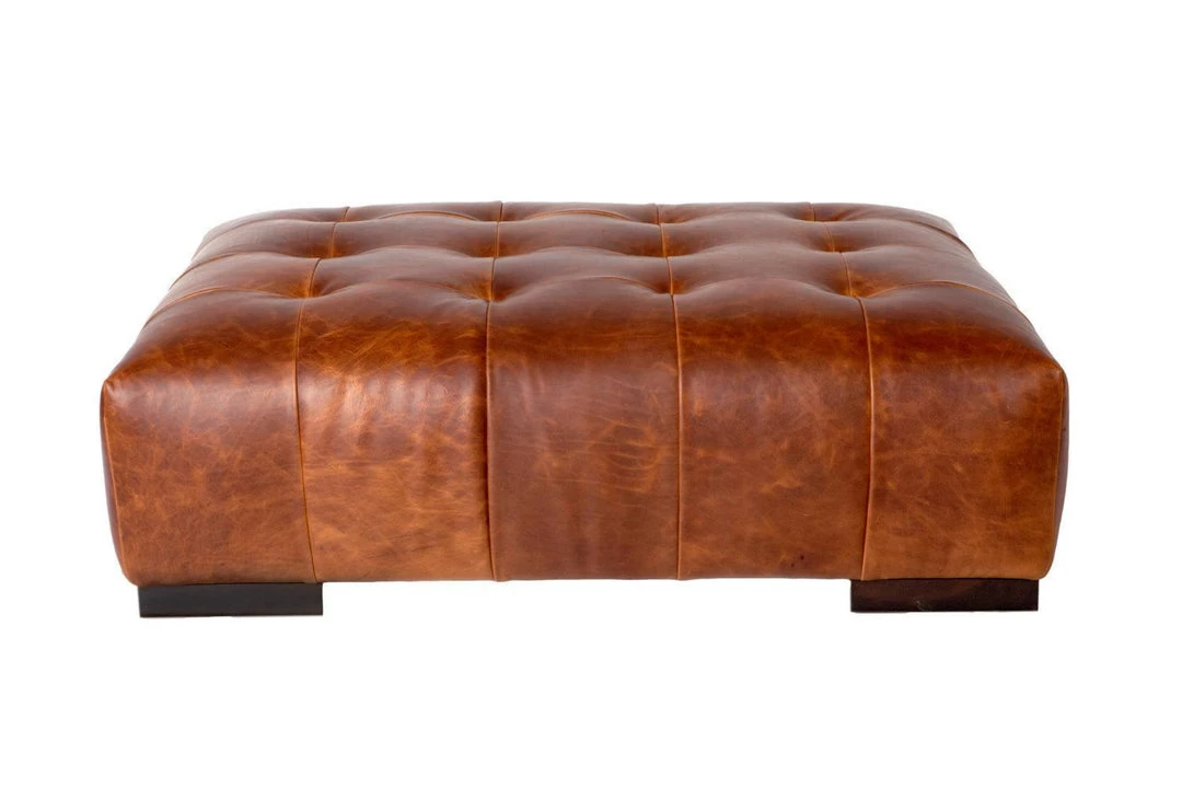 Essentials Cisco Brothers Arden Leather Ottoman