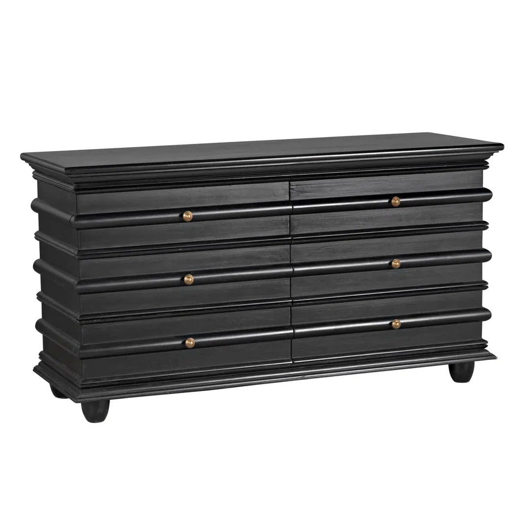 Noir Furniture Noir Ascona Chest Black Dressers