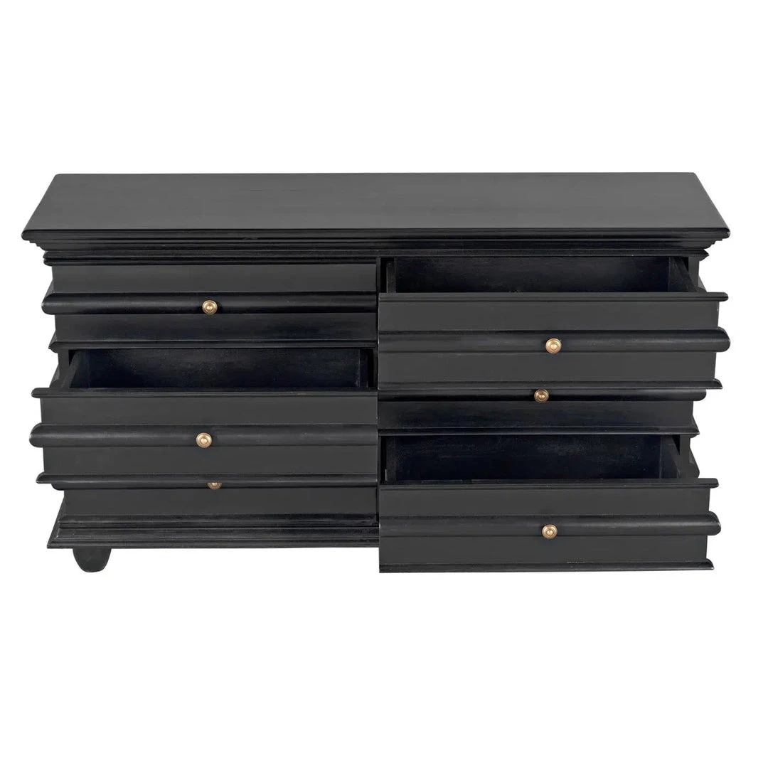 Noir Furniture Noir Ascona Chest Black Dressers