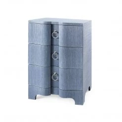 Bungalow 5 - Bardot 3-Drawer Side Table In Navy Blue