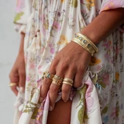 Anna Beck Jewelry Anna Beck Grey Quartz Multi-Stone Cuff