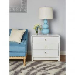 Bungalow 5 - Bryant 3-Drawer Side Table In White