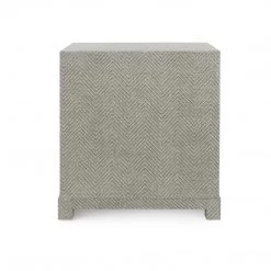 Bungalow 5 - Brittany 3-Drawer Side Table In Gray Tweed
